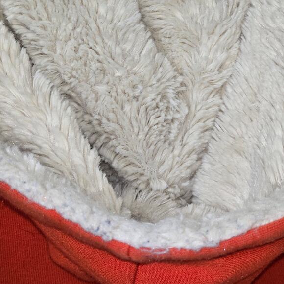 NCAA Oklahoma State University OSU Cowboys Full Zip Hoodie Faux Fur Hood W Large - Picture 5 of 6